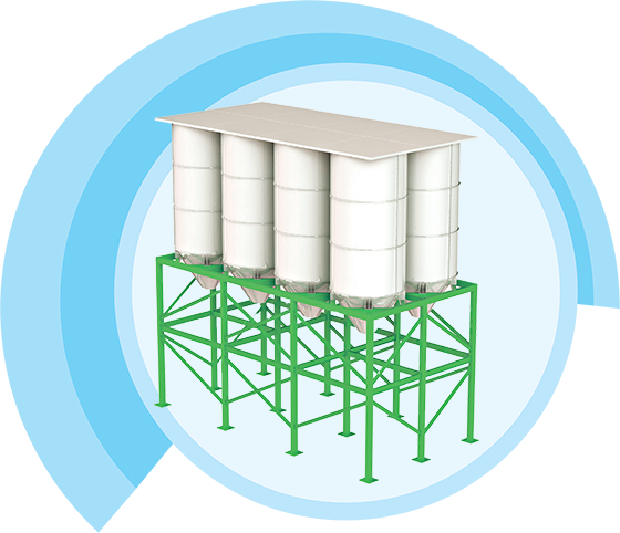 Raw Material And Finished Product Silos